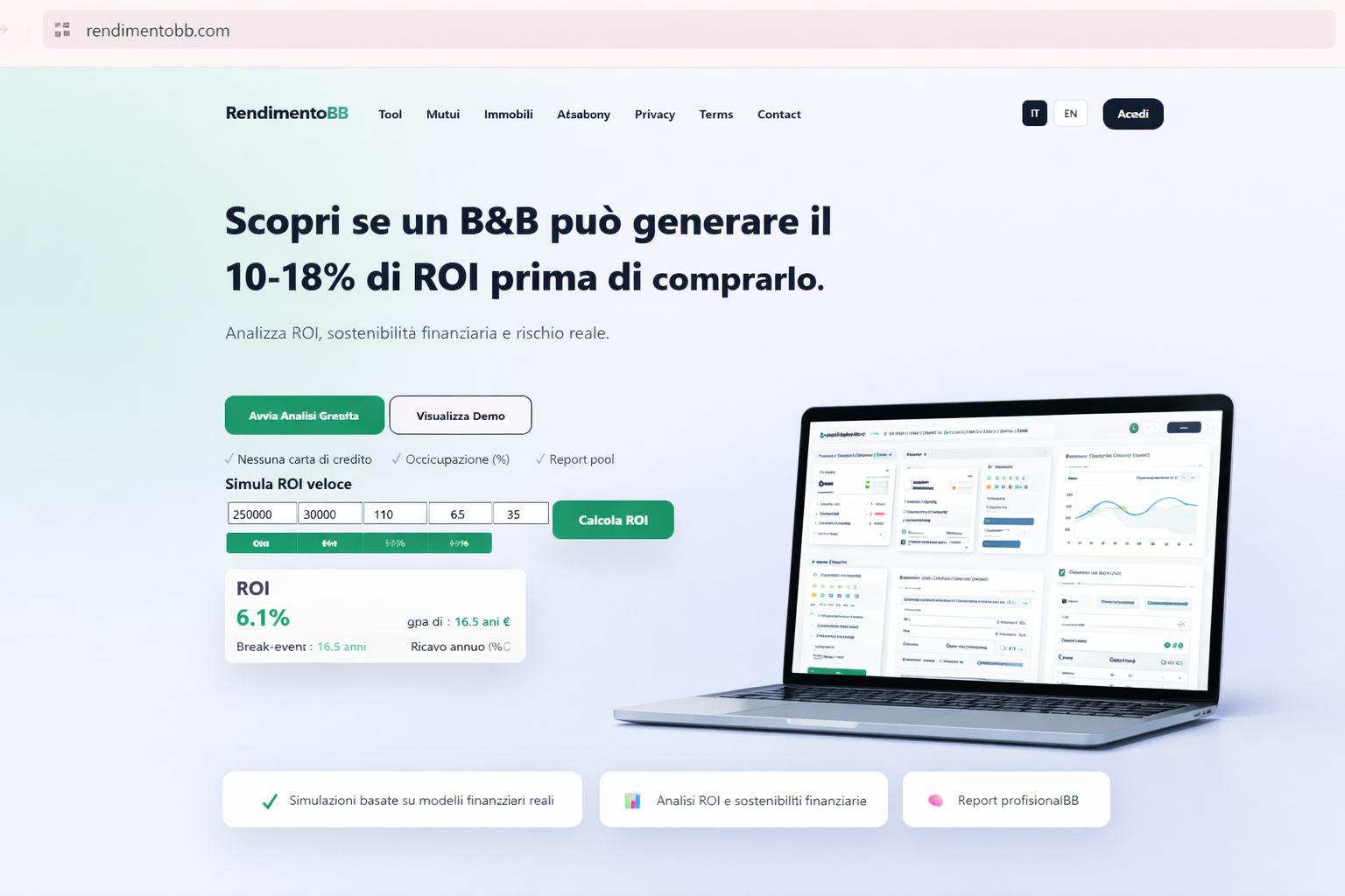 RendimentoBB dashboard preview